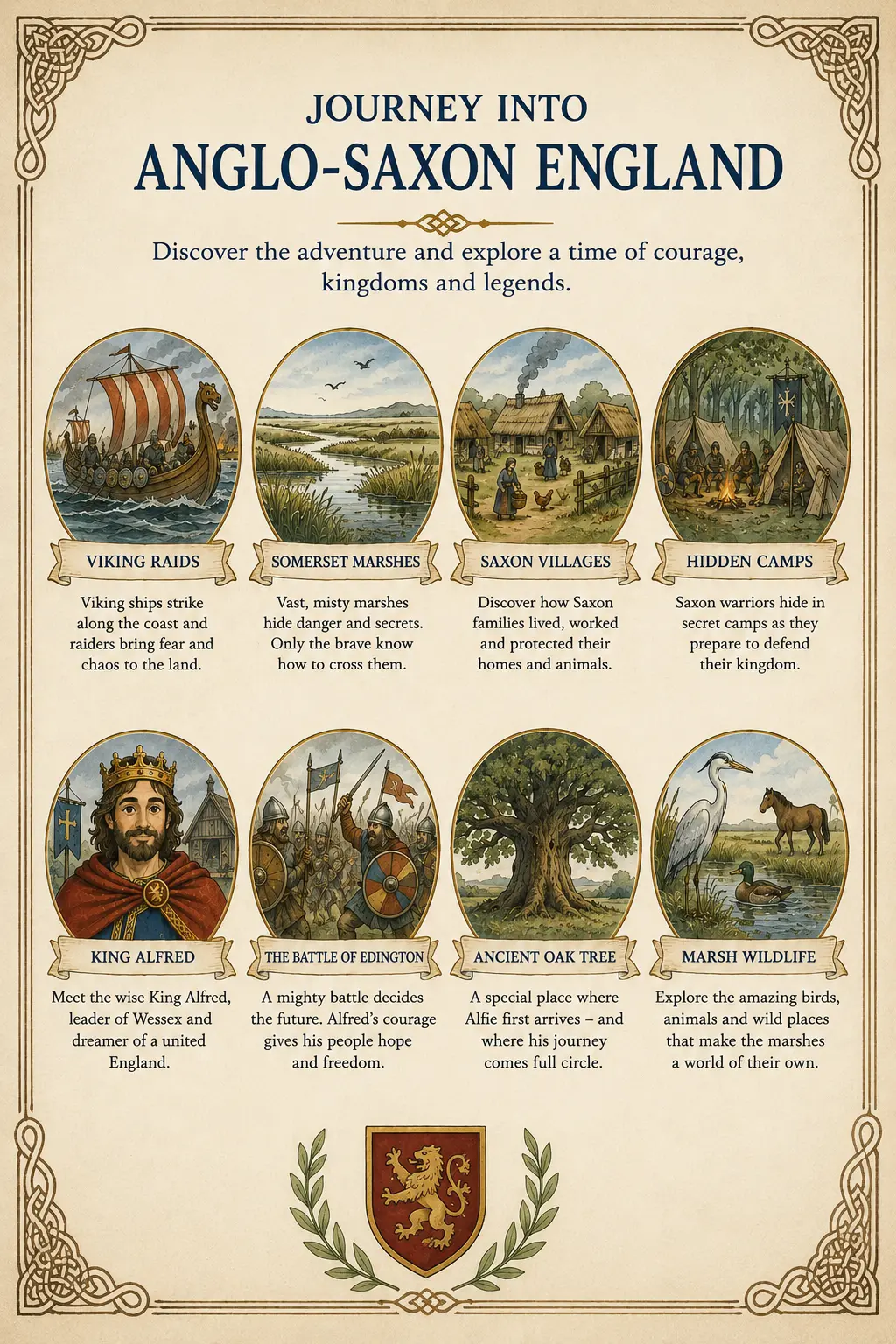 Journey Into Anglo Saxon England Infographic